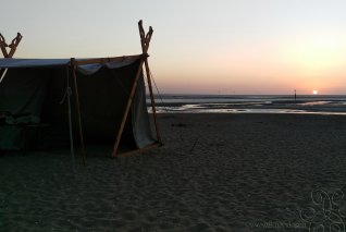 Coucher de soleil à Dives-sur-Mer